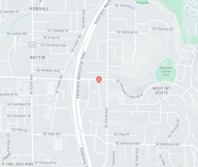 Location Map: 9200 SE 91st Avenue Happy Valley, OR 97086