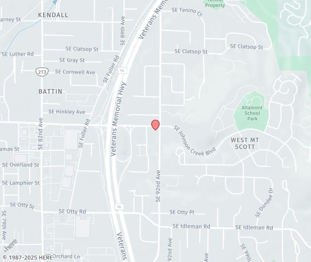 Location Map: 9200 SE 91st Avenue Happy Valley, OR 97086