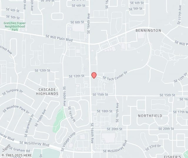 Location Map: 1405 SE 164th Ave Vancouver, WA 98683